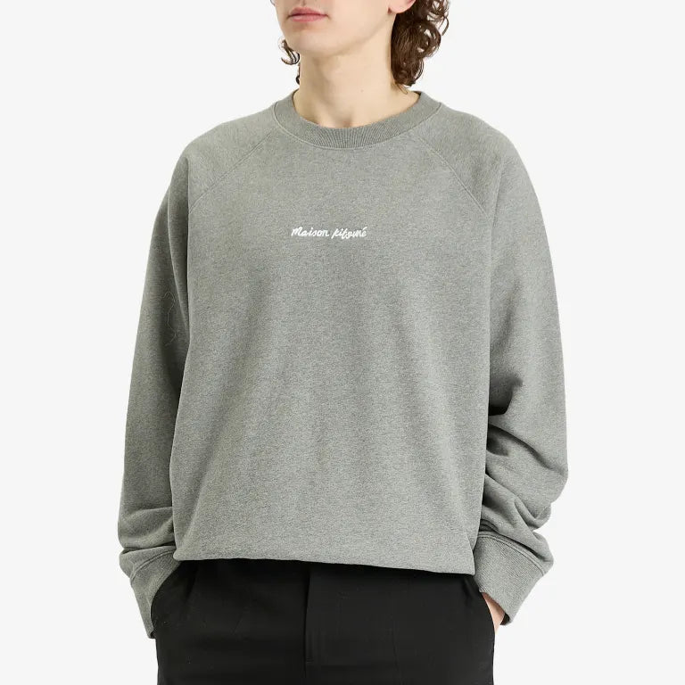 Embroidery Oversize Raglan Sweatshirt