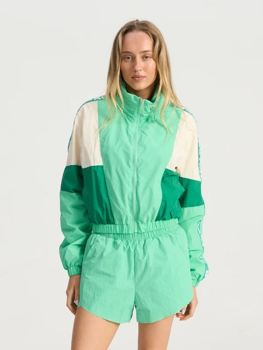 Cropped Windbreaker Hoodie