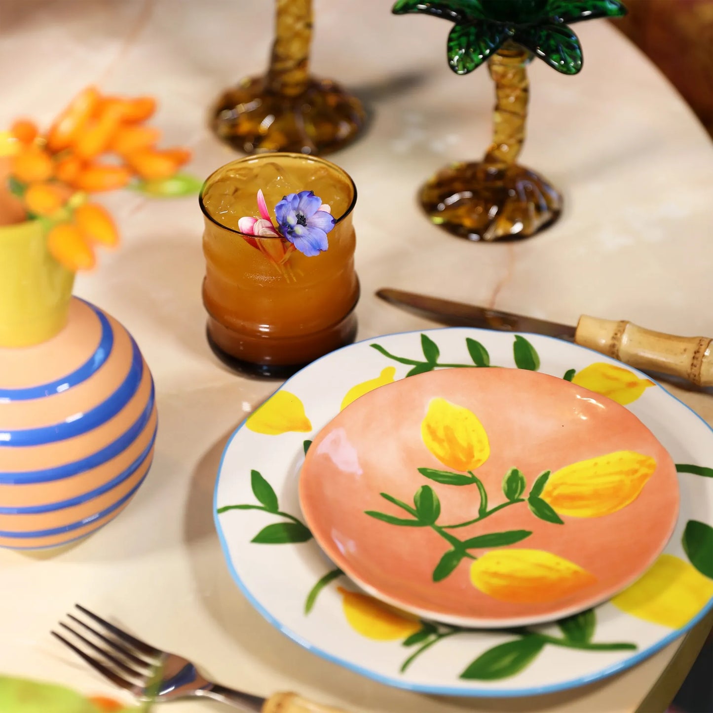 Plate Lemon Twig Set of 4