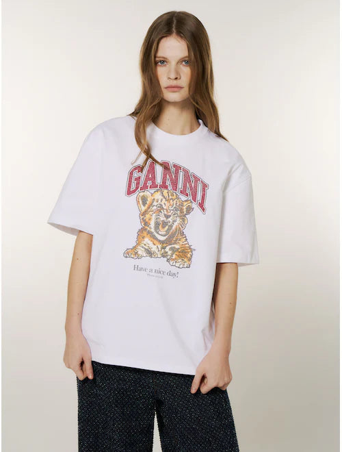 Heavy Jersey Beaded Baby Tiger Print
