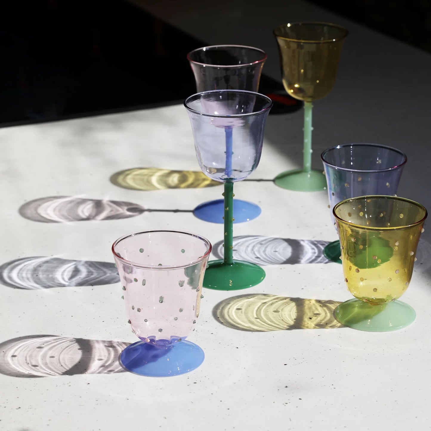 Water Glass Dot Set of 2