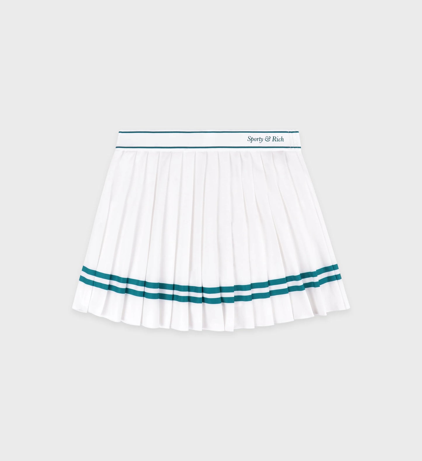 Italic Logo Pleated Skirt