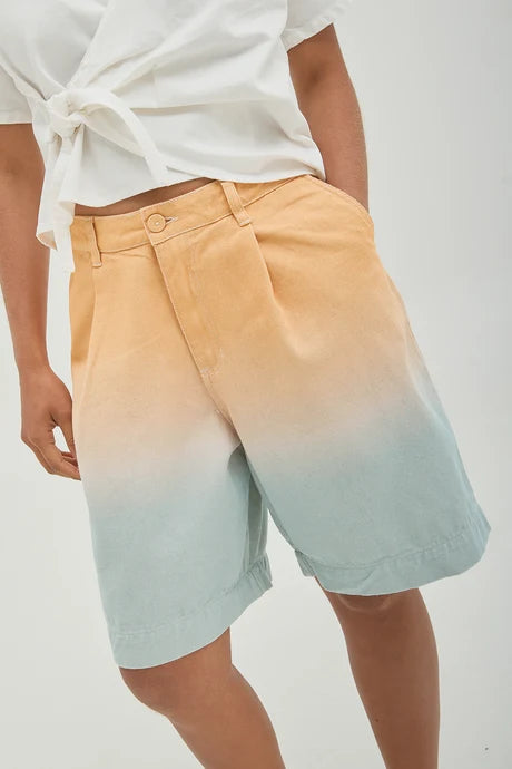 Coral Summer Bermuda Shorts