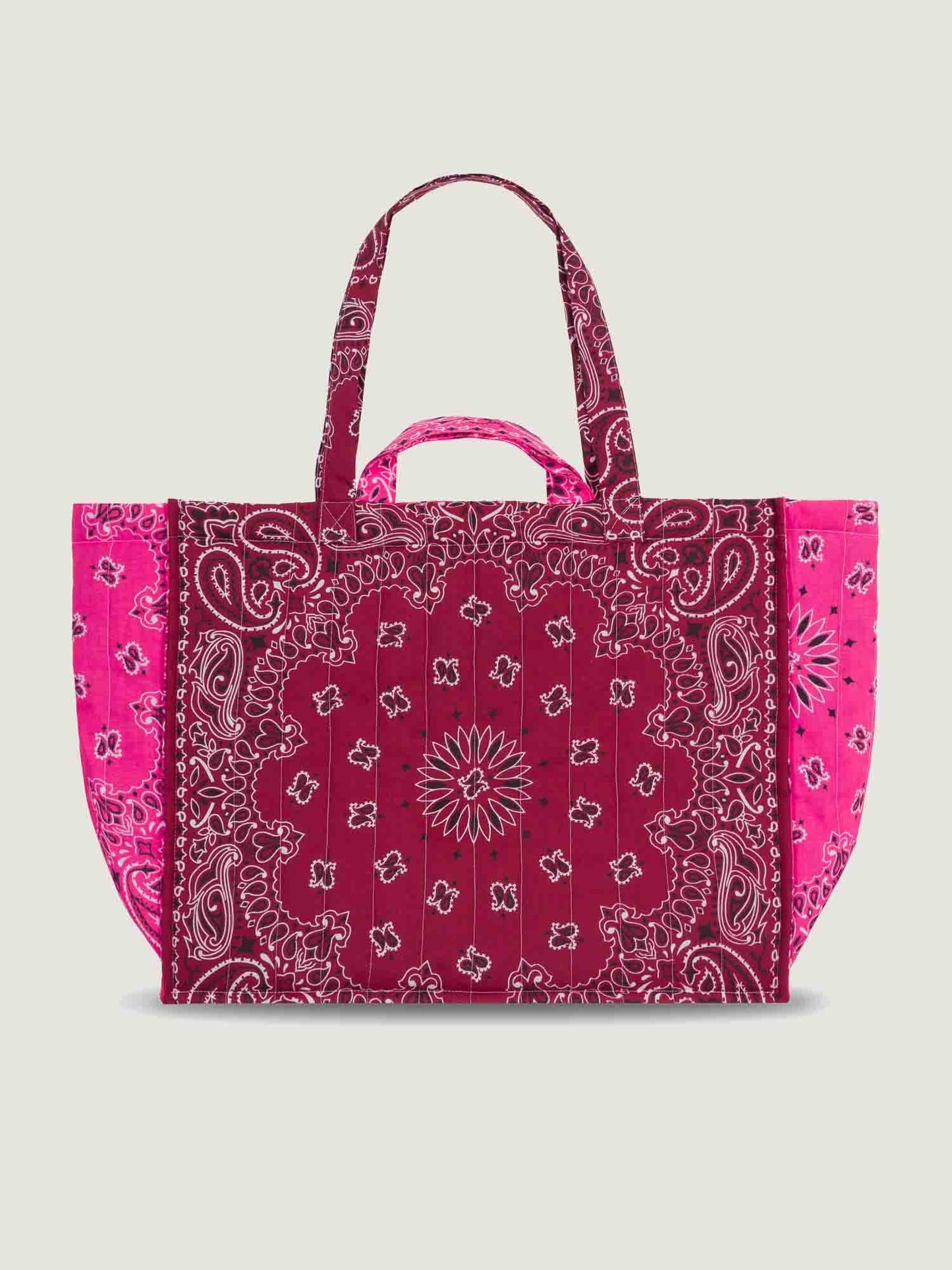 Quilted Maxi Cabas Tote Love