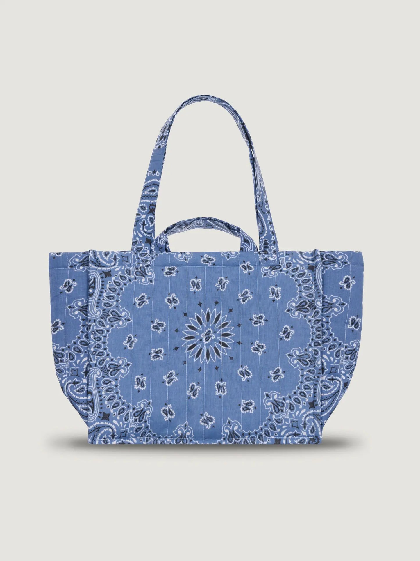 Quilted Medium Cabas Tote Happy Face