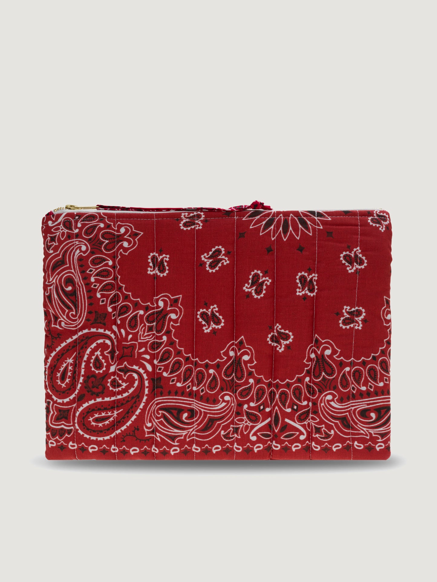 Pochette Zippée Matelassée Coeur
