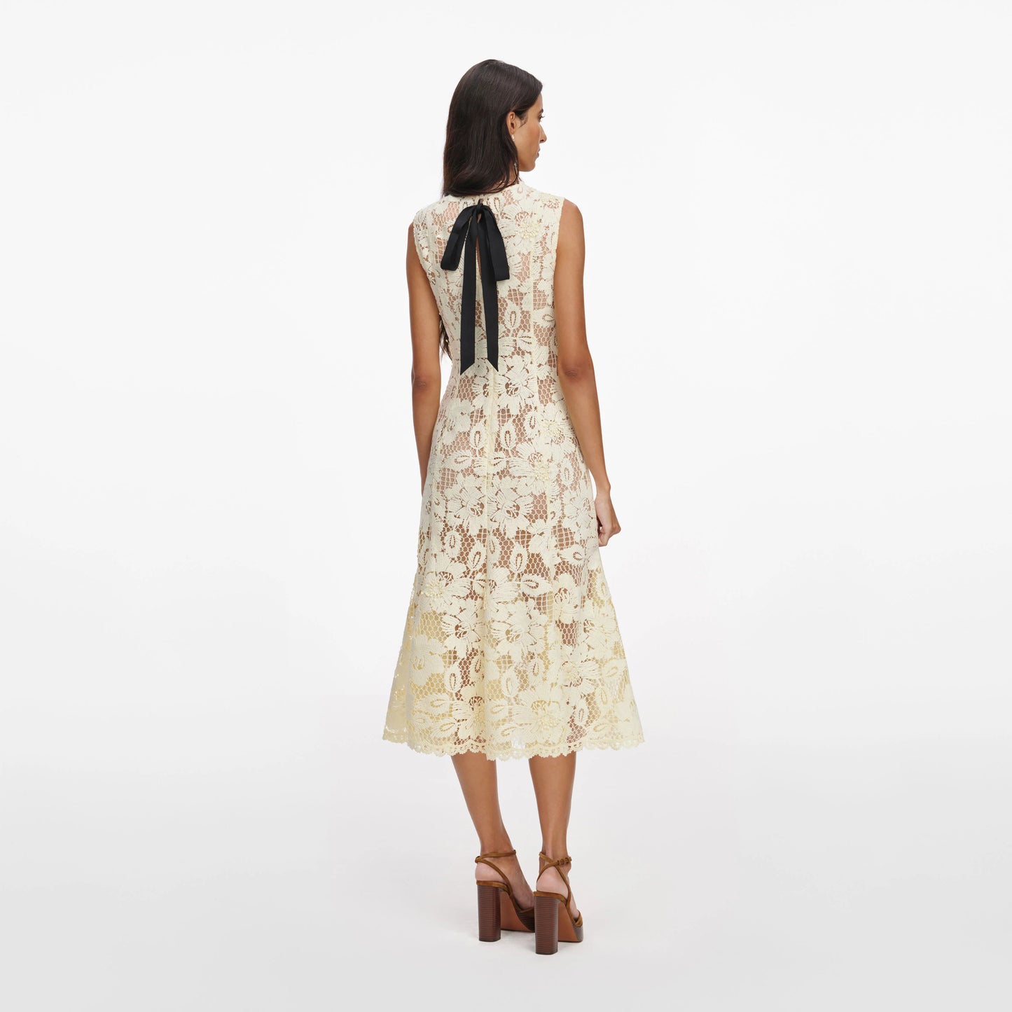 Crochet Lace Midi Dress