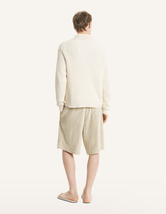 Fox Head Ribbed Polo Jumper