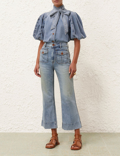 Cropped Flare Jean