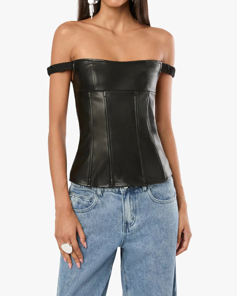 Vegan Leather Corset