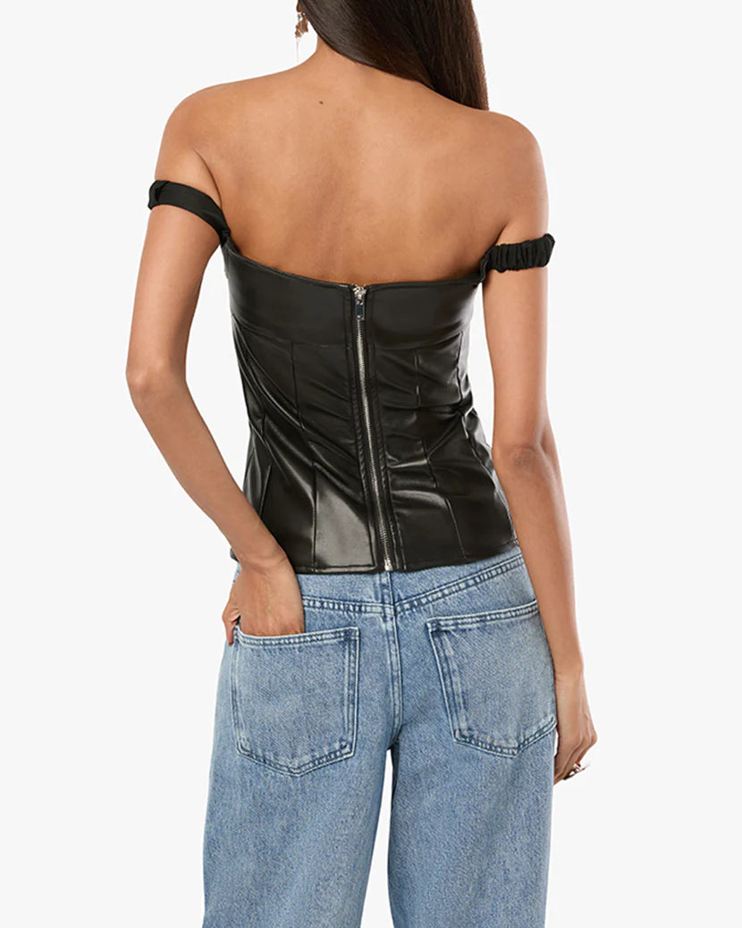 Vegan Leather Corset