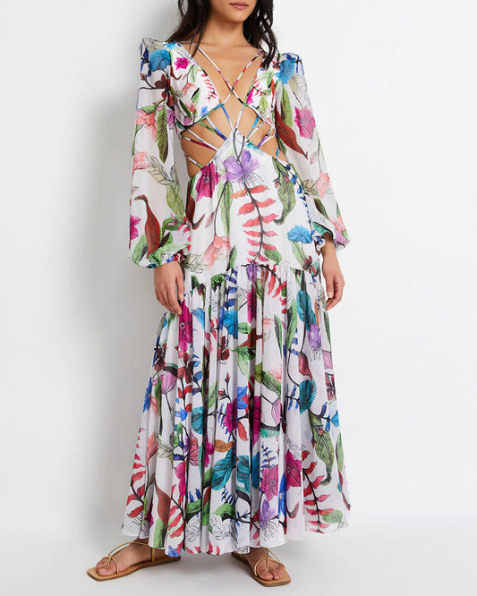 Zamia Long Sleeve Beach Dress