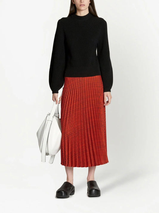 Pleatable Midi Skirt