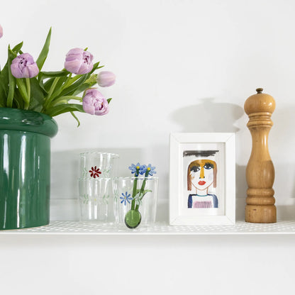 Glass Flora Set of 2