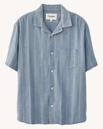 Striped Seersucker SS Shirt