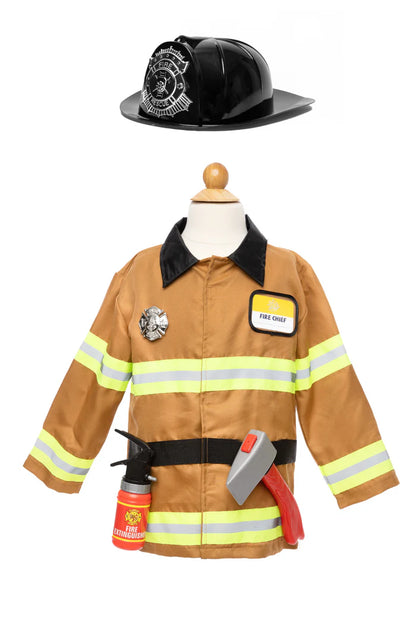 Conjunto de bombero color canela con accesorios