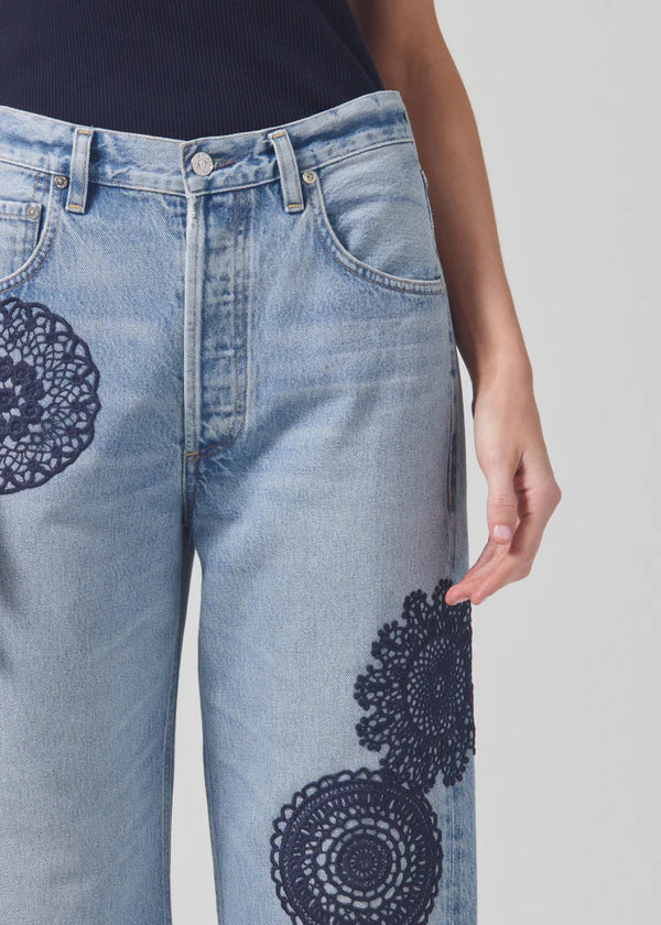 Crochet Gaucho Wide Leg Jean