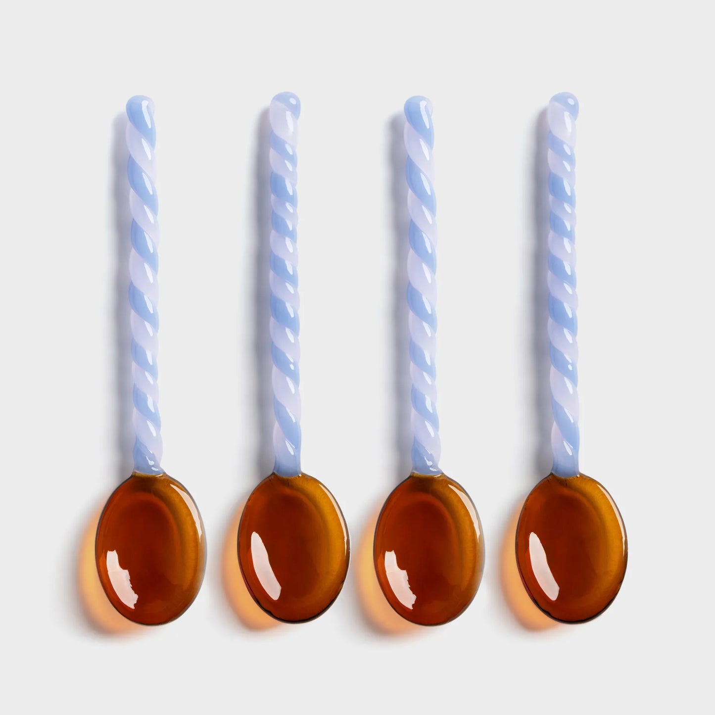 Spoon duet amber set of 4