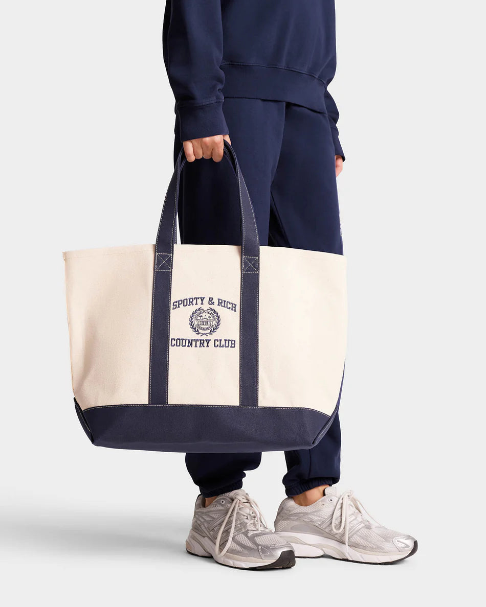 Varsity Crest Two Tone Tote Bag