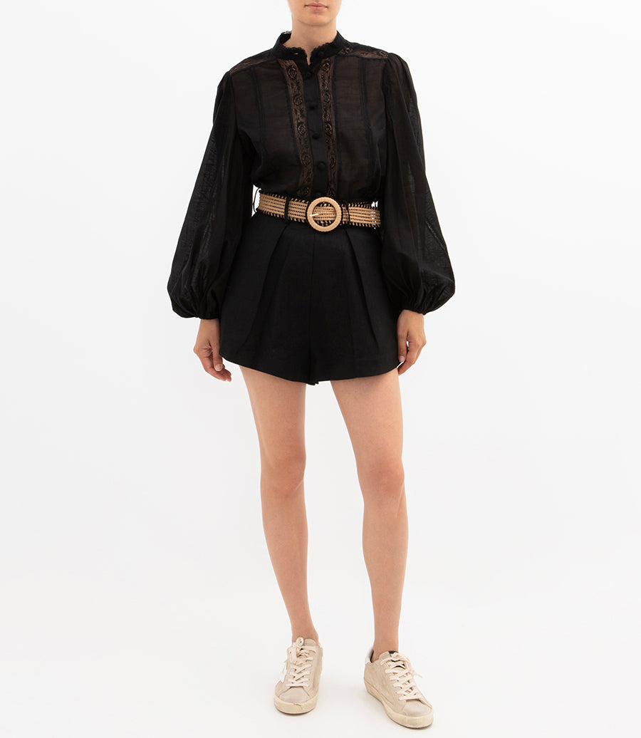 Halliday Lace Trim Shirt