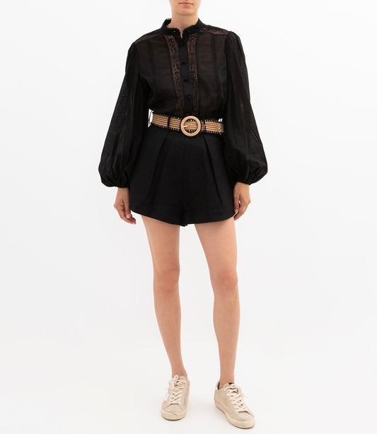 Halliday Lace Trim Shirt