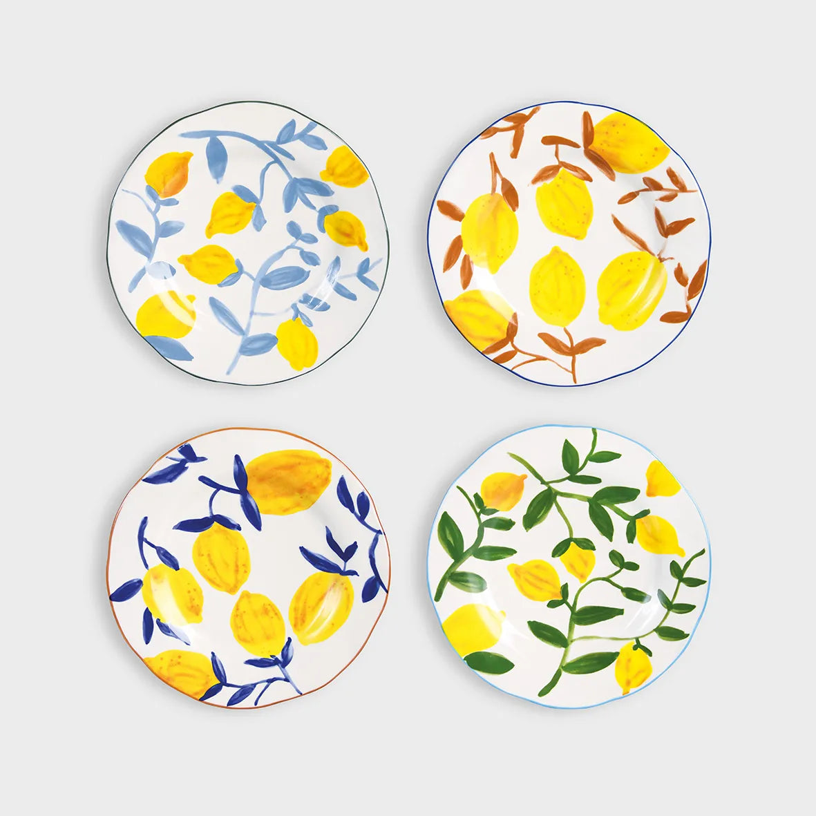 Plate Lemon Twig Set of 4