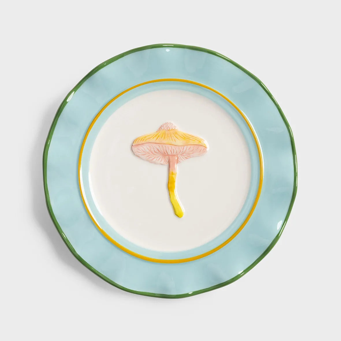 Plate magic mushroom set of 4