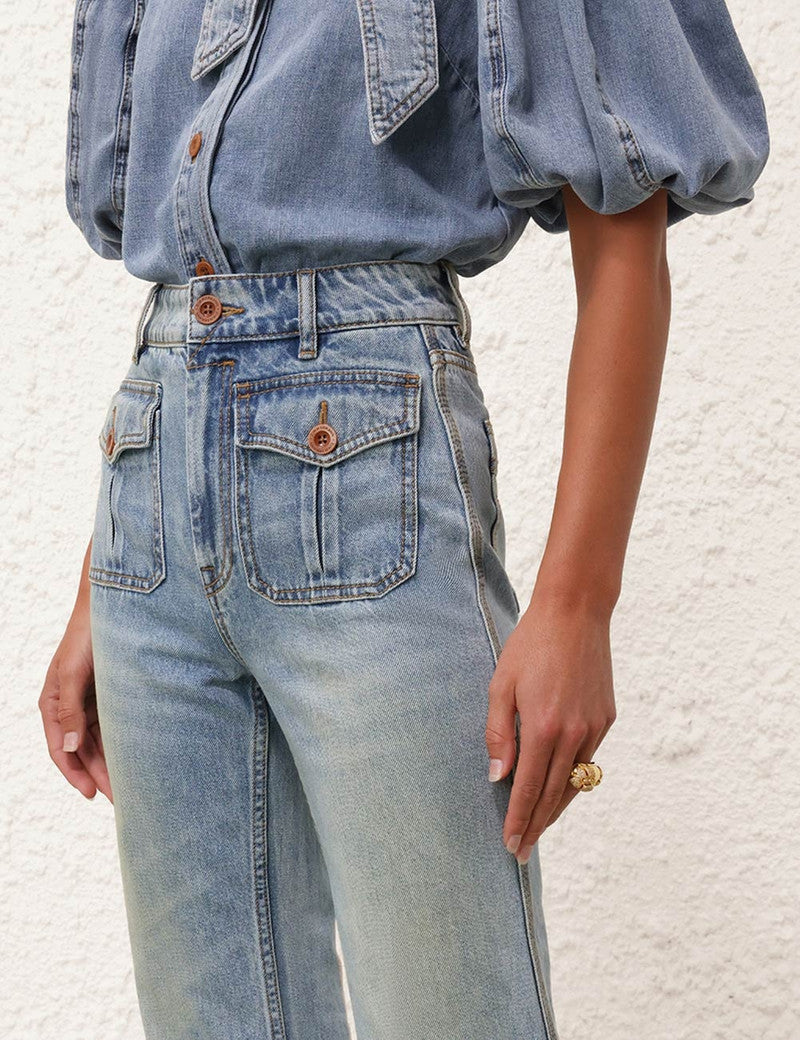 Cropped Flare Jean
