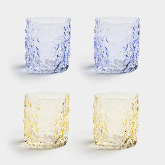 Glass Trunk Set Of 4