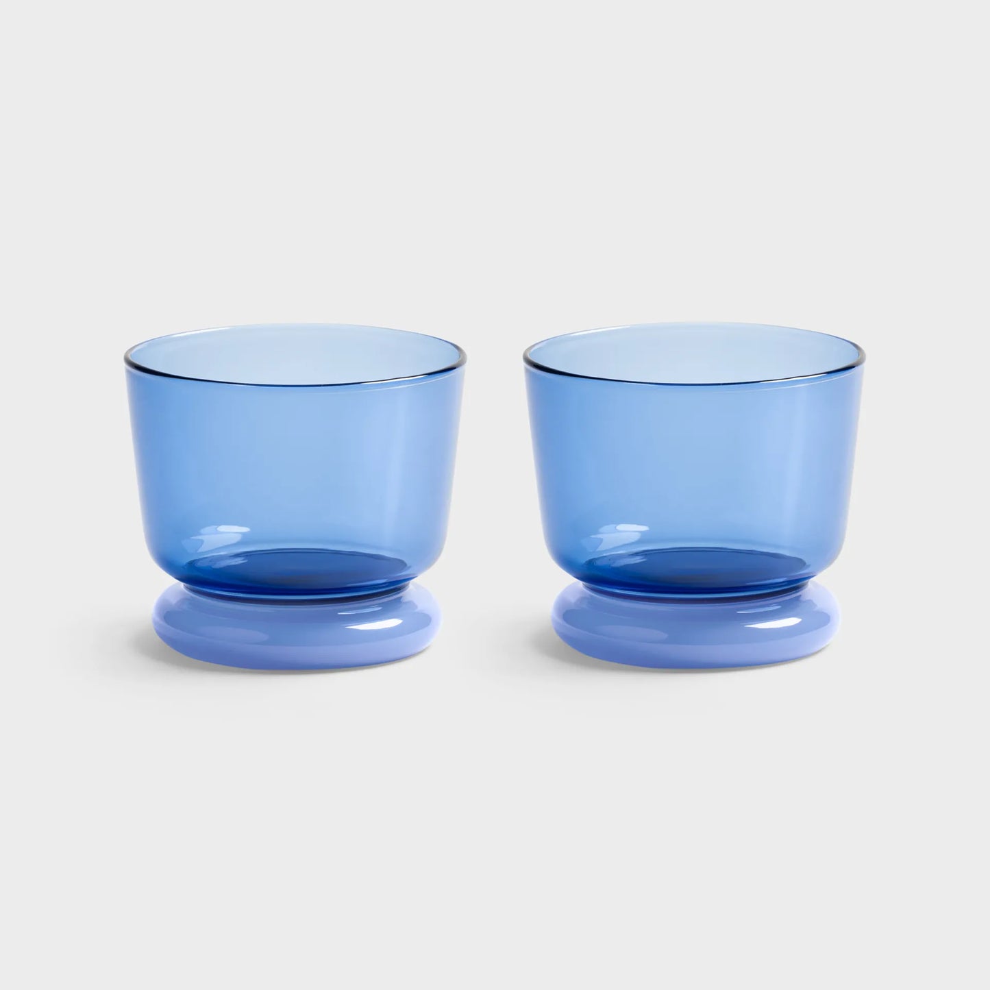 Glass Dew Blue Set Of 2