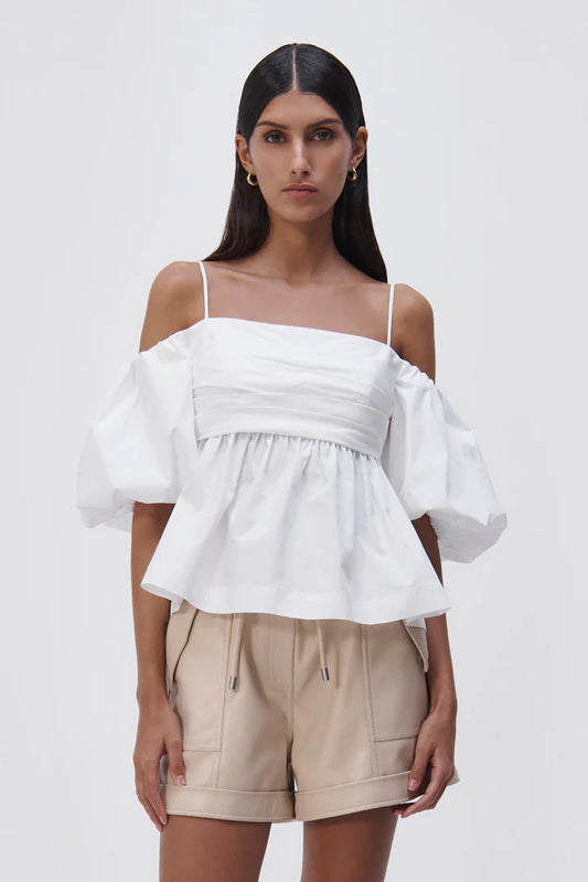 Tala Poplin Puff Sleef Top