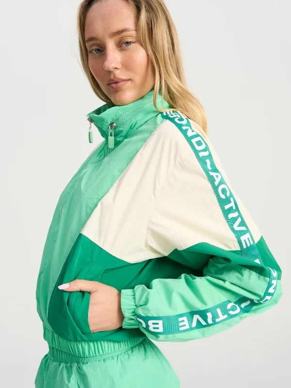 Cropped Windbreaker Hoodie