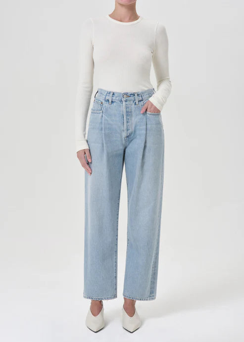 Fold Waistband Jean