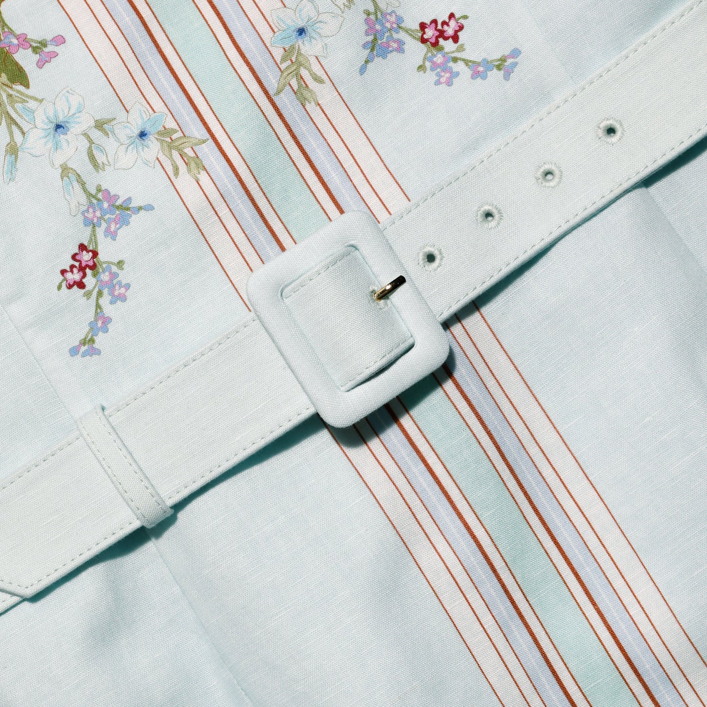 Floral Linen Midi Dress