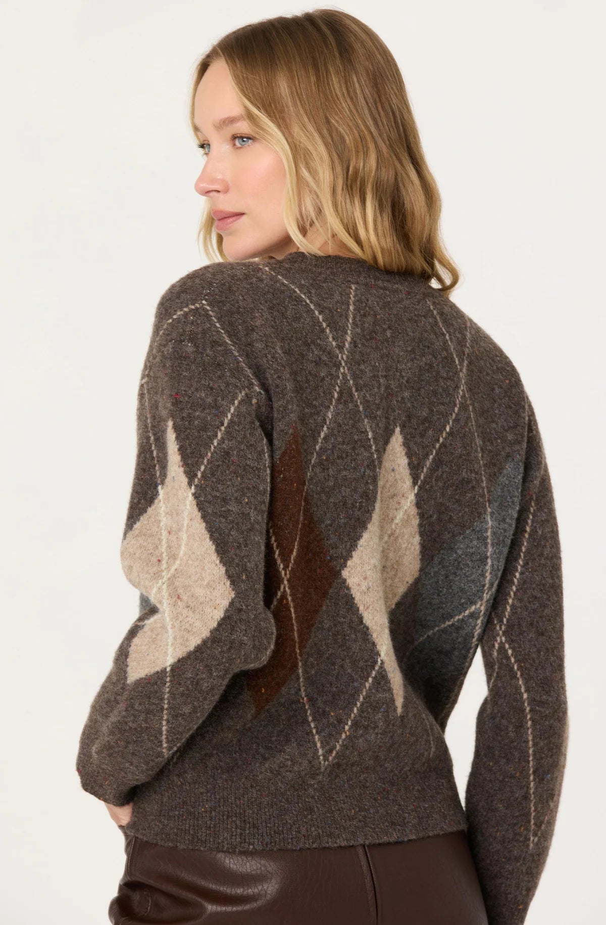 Terri Argyle Crewneck Sweater