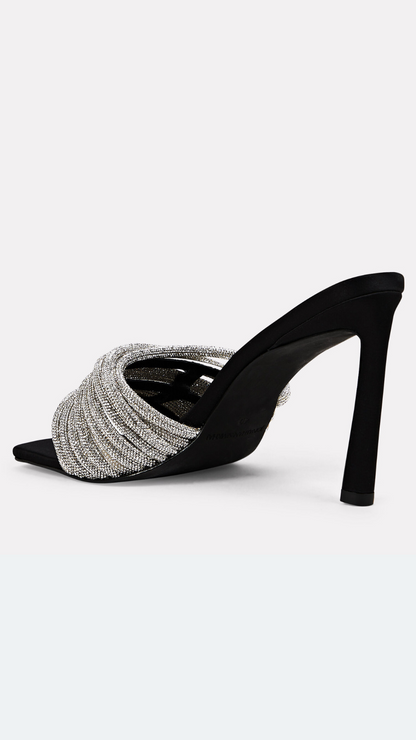 Mules Lena Multi Strap Crystal