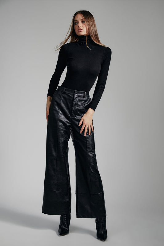 Marlowe Pu Wide Leg Pant