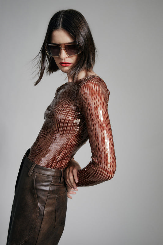 Brenna Sequin Bodysuit