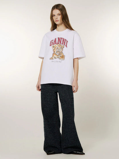 Heavy Jersey Beaded Baby Tiger Print