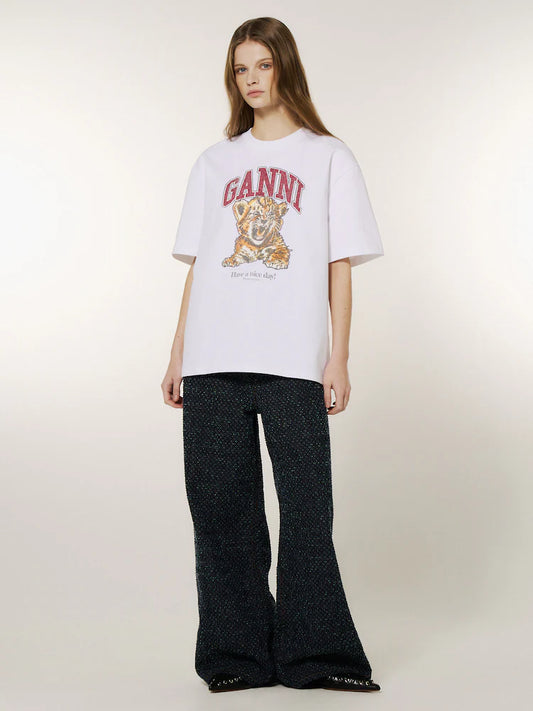Heavy Jersey Beaded Baby Tiger Print