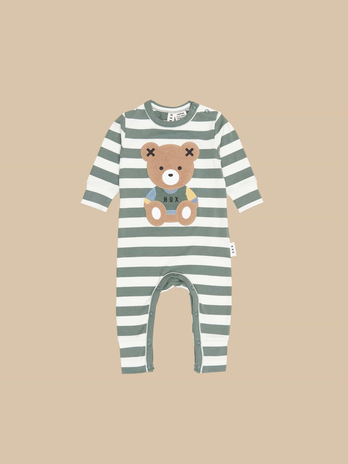 Teddy Hux Stripe Romper