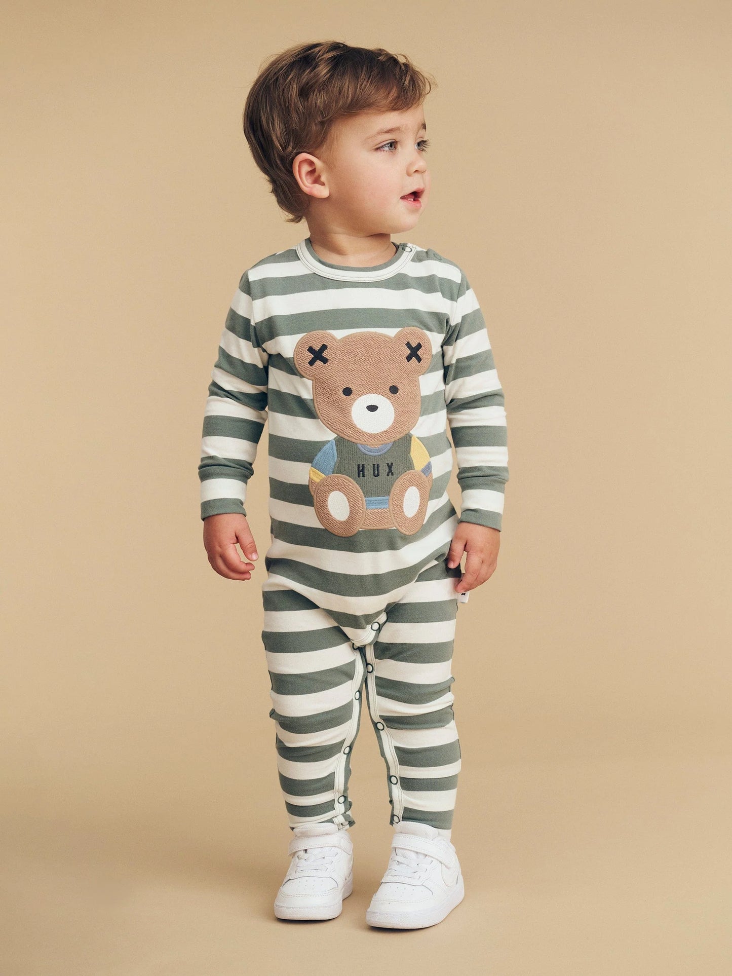 Teddy Hux Stripe Romper