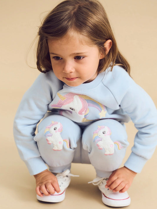 Rainbow Unicorn Sweater Set