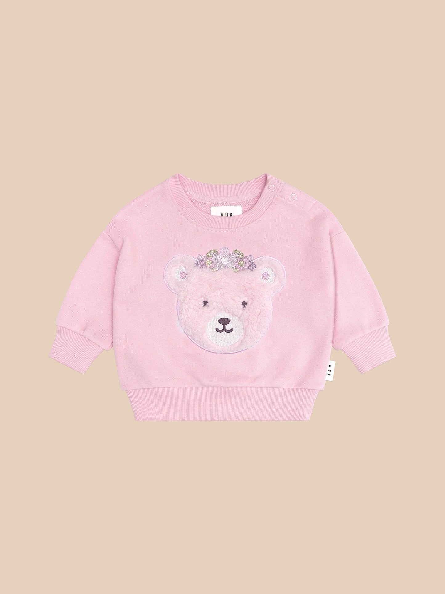 Mist Daisy Furry Bear Sweater Set