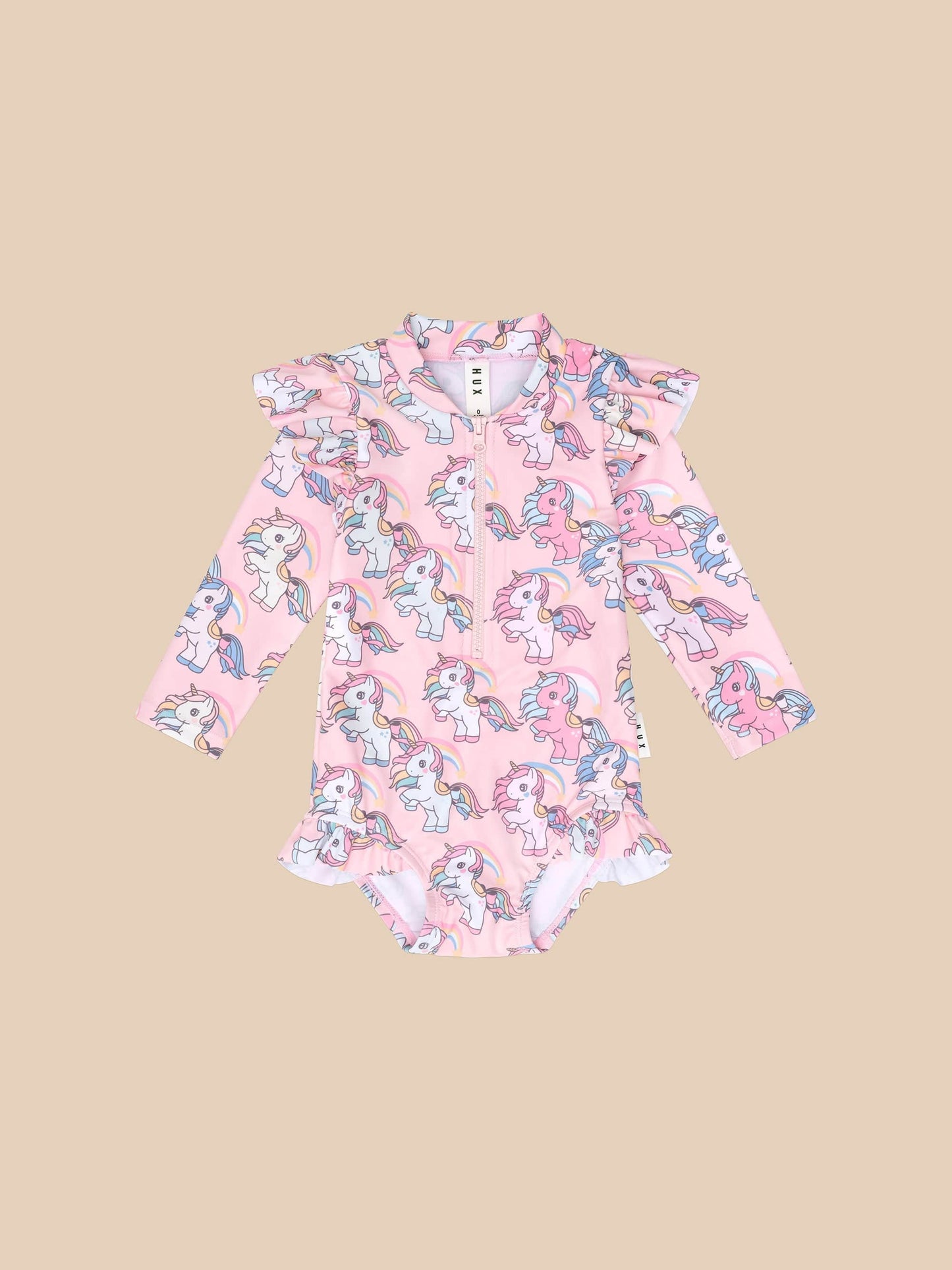 Rainbow Unicorn Zip Swinsuit