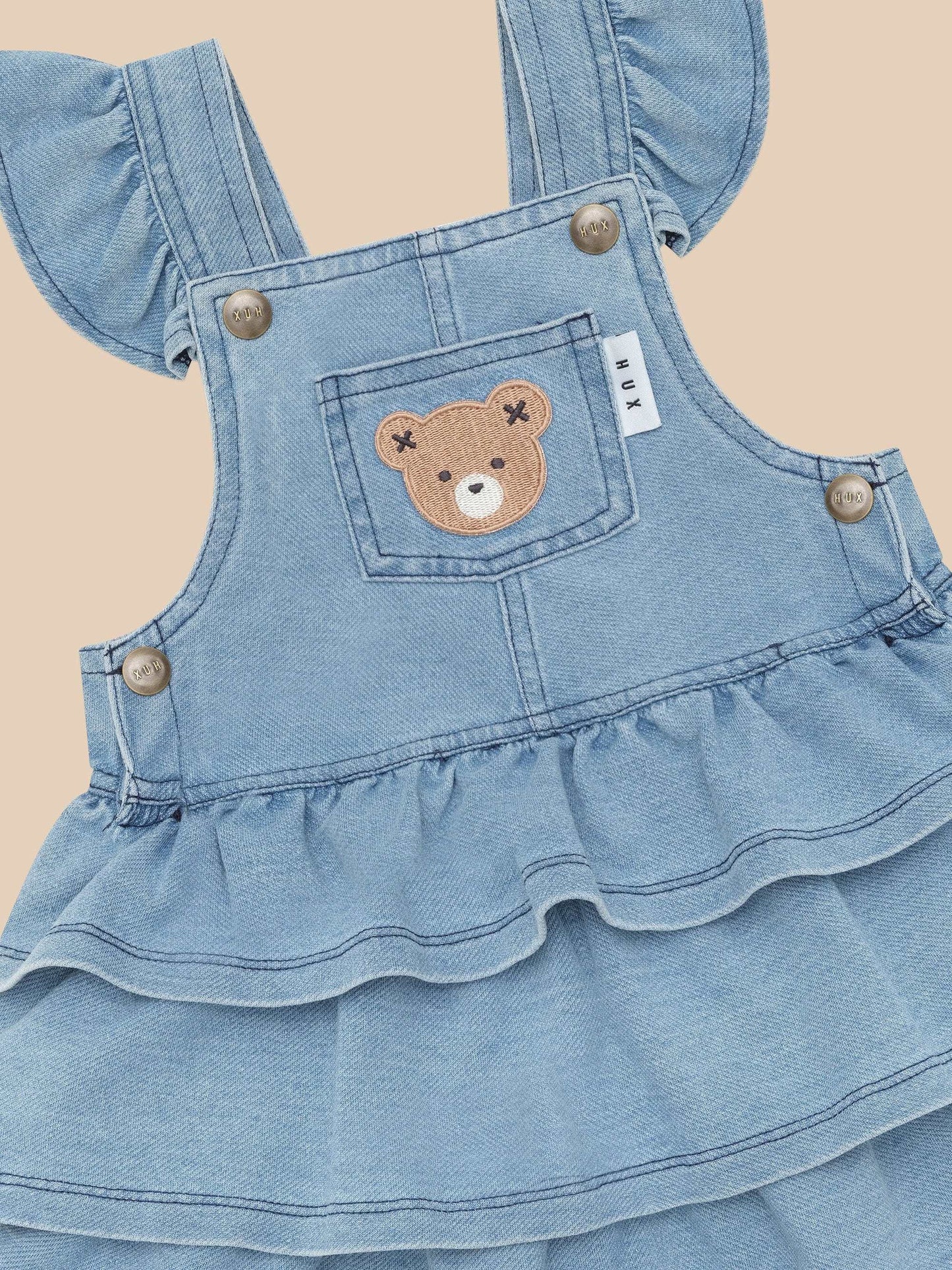 Huxbear Knit Frill Pinafore