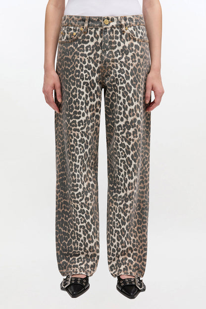 Leopard Print Denim Izey Pant