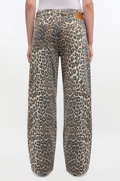 Leopard Print Denim Izey Pant