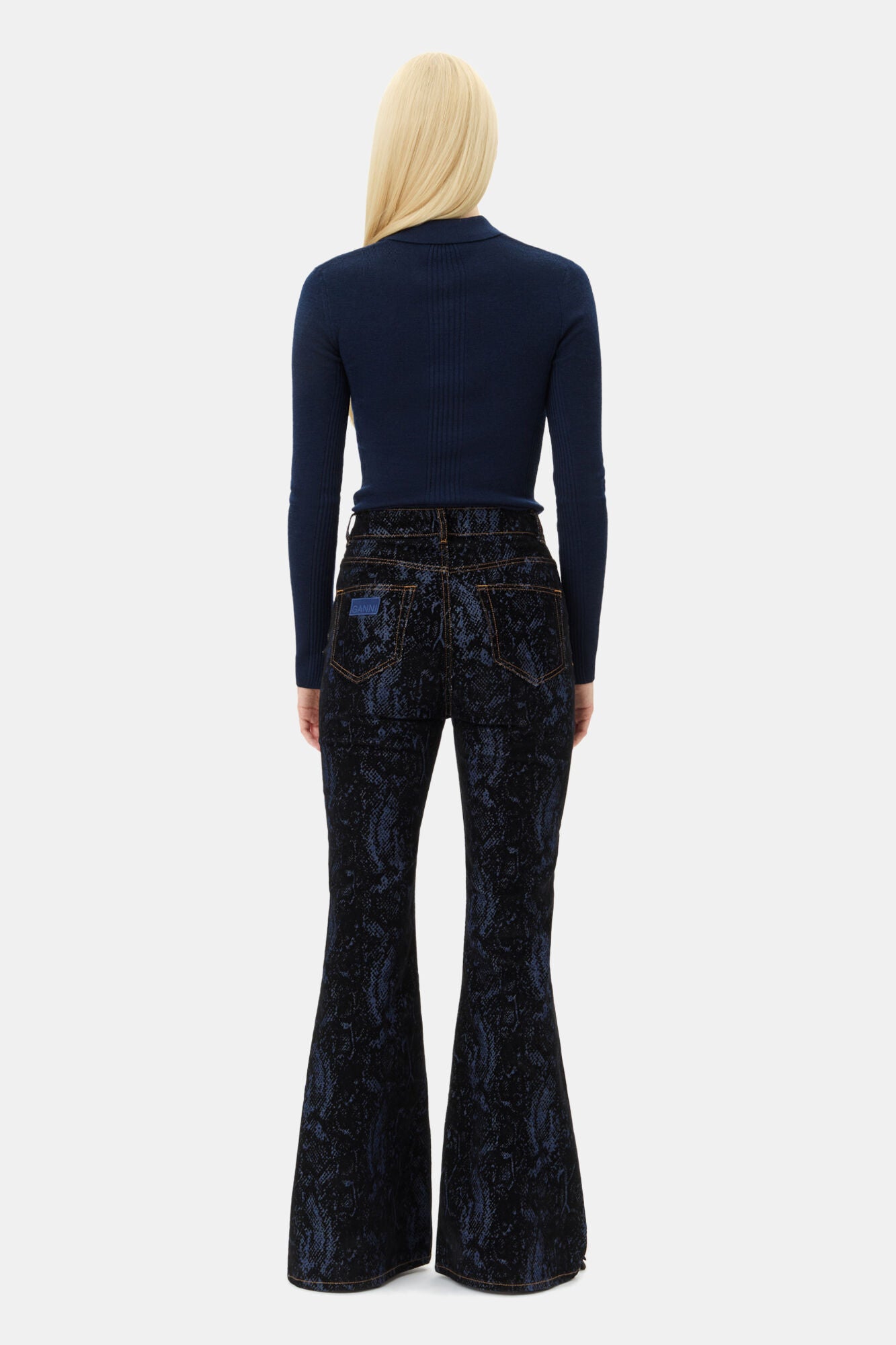 Snake Print Goddi Jeans