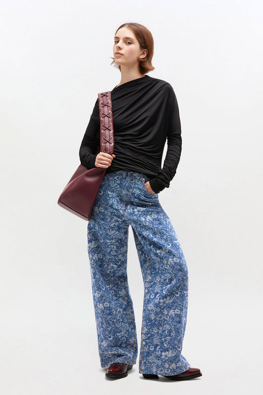 Tapestry Denim Baggy Jean